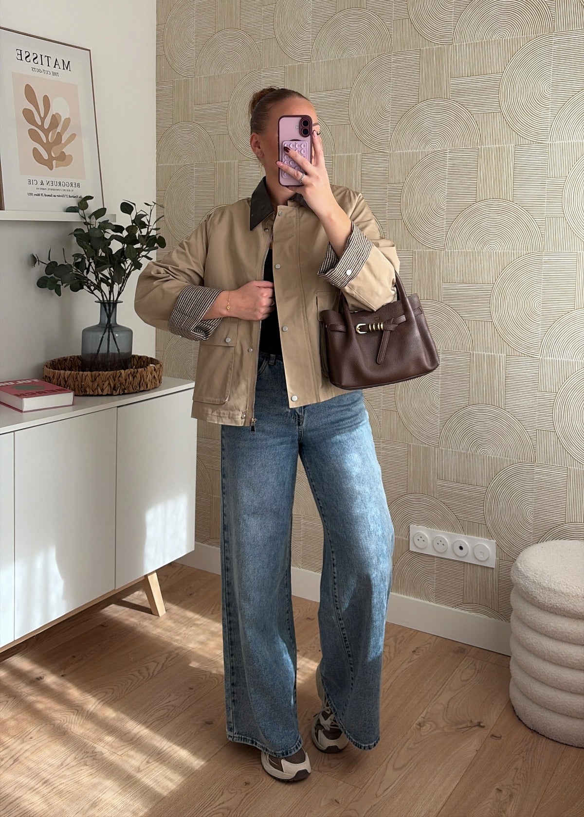 Veste beige à col - ORLA