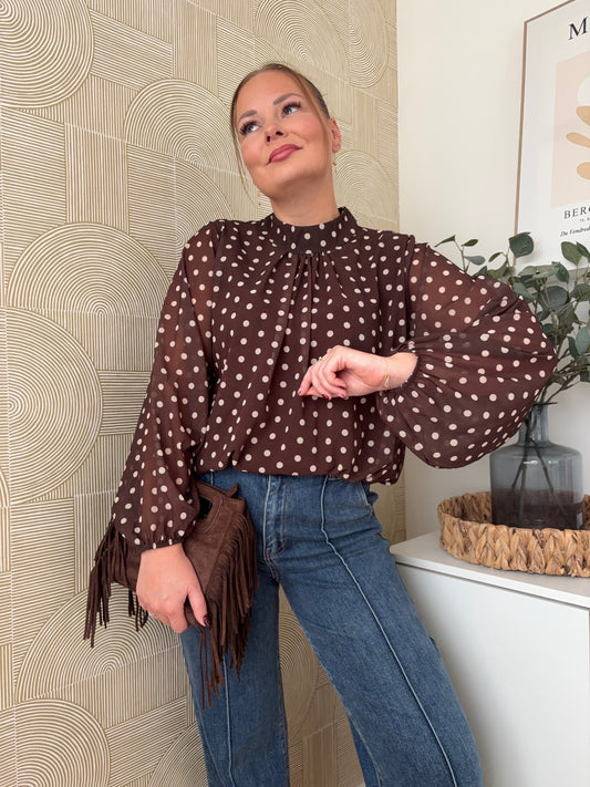 Blouse choco - POIS
