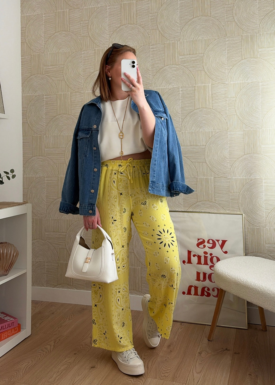 Pantalon jaune bohème - LORIE