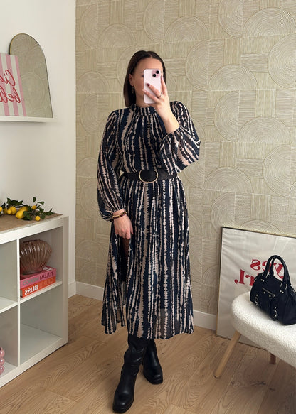 Robe longue navy - QUEENA