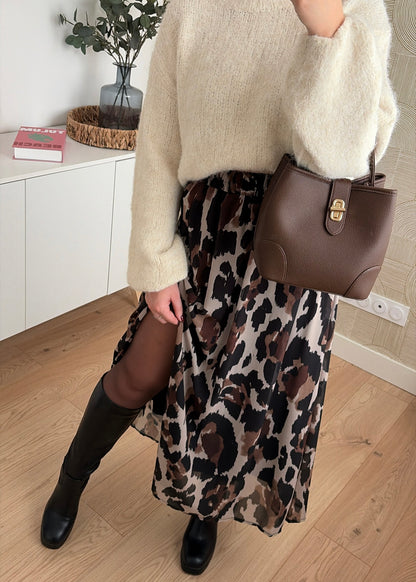 Jupe longue choco - LOUISA