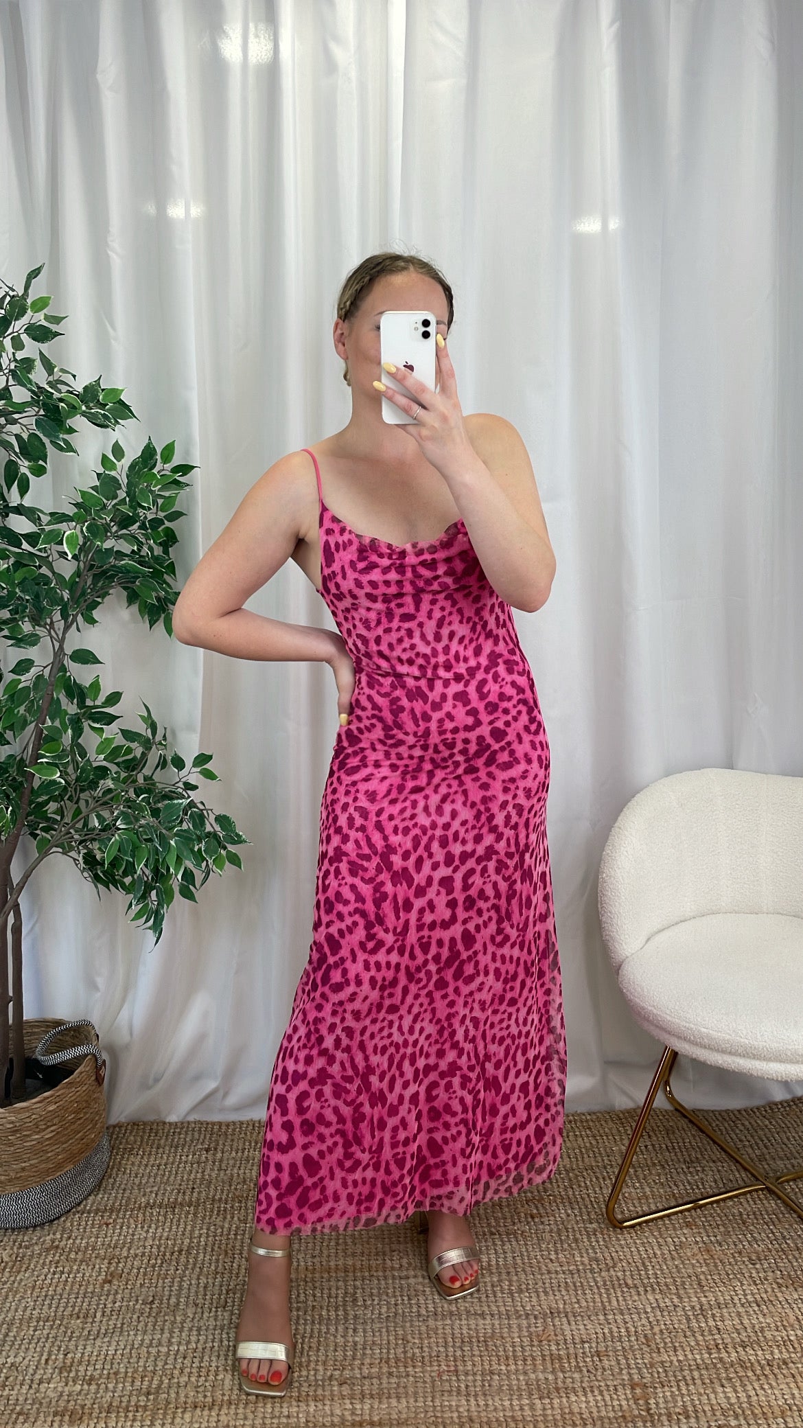 Robe en tulle léopard - PINKI