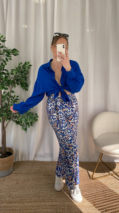 Pantalon fluide NANY - Bleu