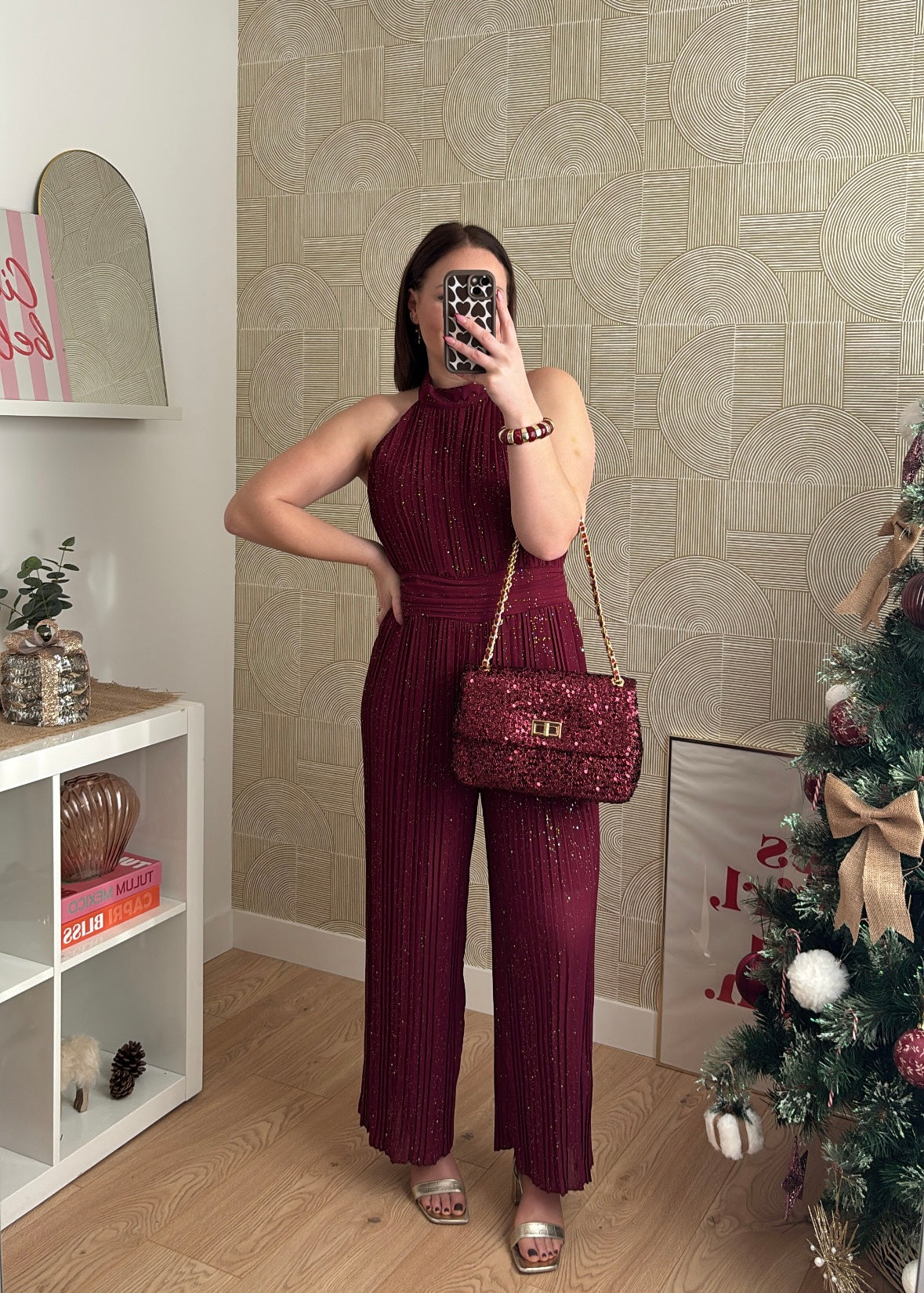 Combinaison bordeaux "LA BRILLANTE"