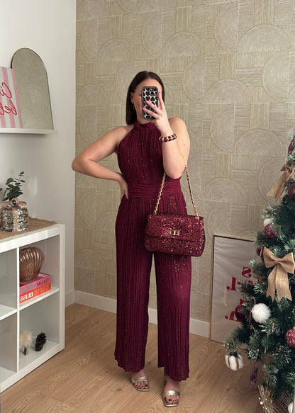 Combinaison bordeaux "LA BRILLANTE"