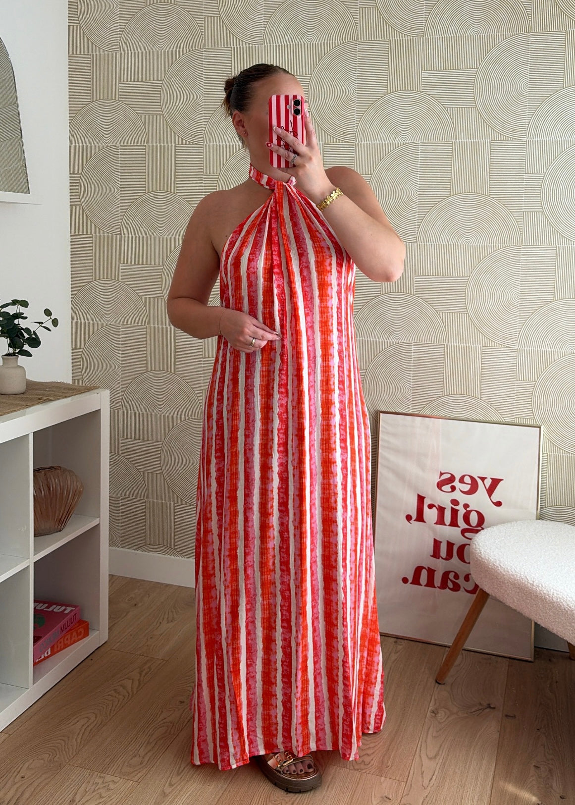 Robe longue corail - MAYA