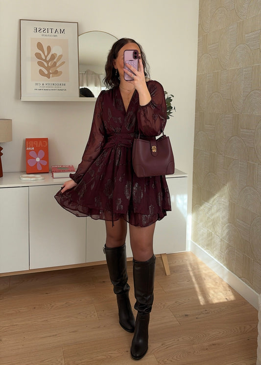 PRÉCOMMANDE / Robe courte paillettes - VICTORIA