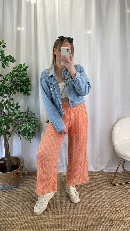 Pantalon plissé LOVELY - Orange