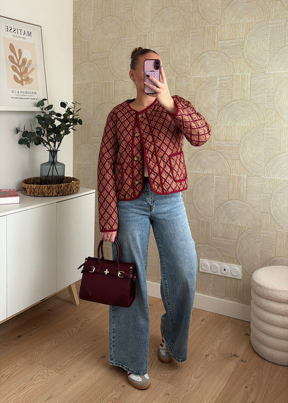 Veste matelassée bordeaux - LOZIA