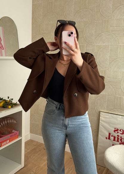 Veste courte choco - MODA