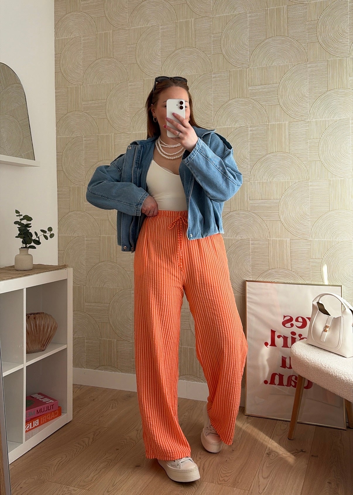 Pantalon orange - GAZE DE COTON