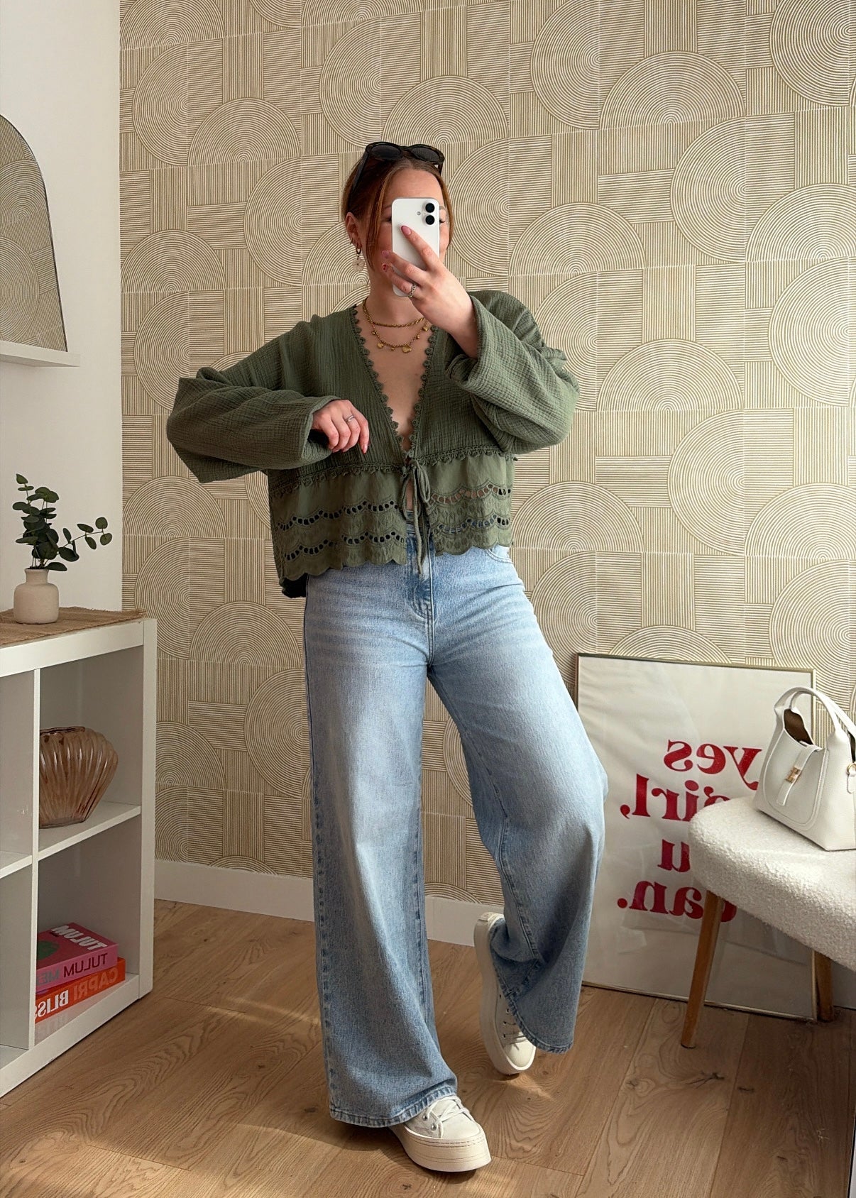 Blouse kaki - ESMERALDA