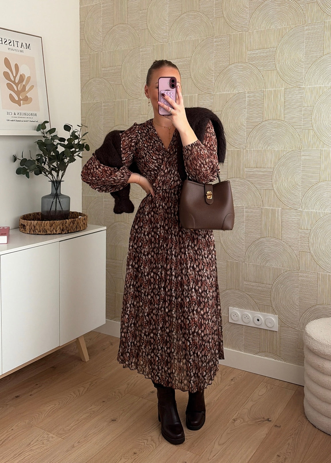 Robe longue choco - MILA