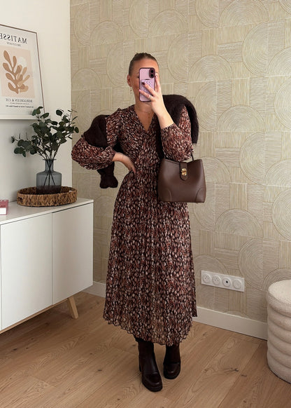 Robe longue choco - MILA