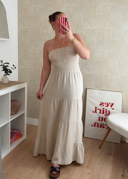 Robe bustier beige - MAËLYS