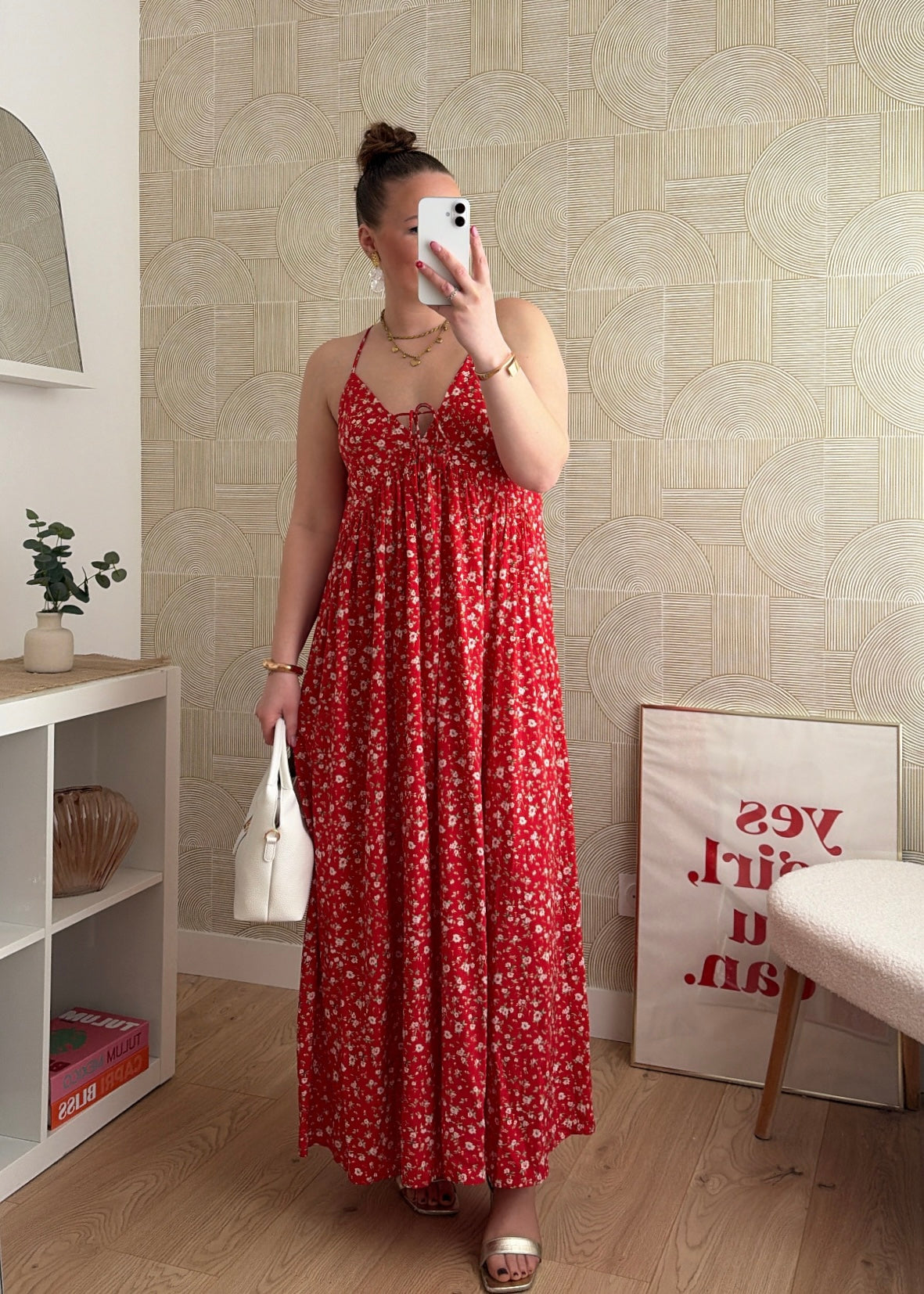 Robe longue rouge - SUNSET
