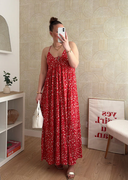 Robe longue rouge - SUNSET