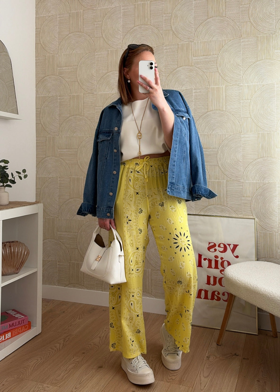 Pantalon jaune bohème - LORIE