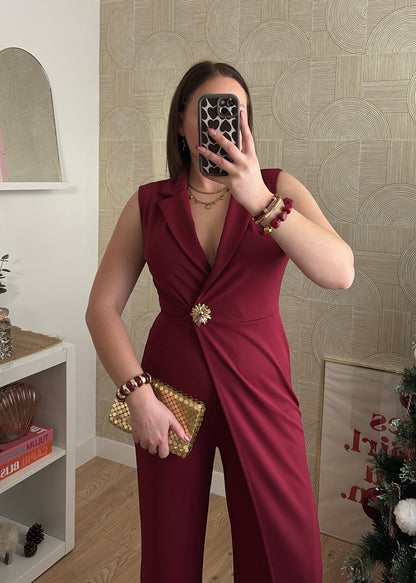 Combinaison bordeaux "ÉLÉGANTE"