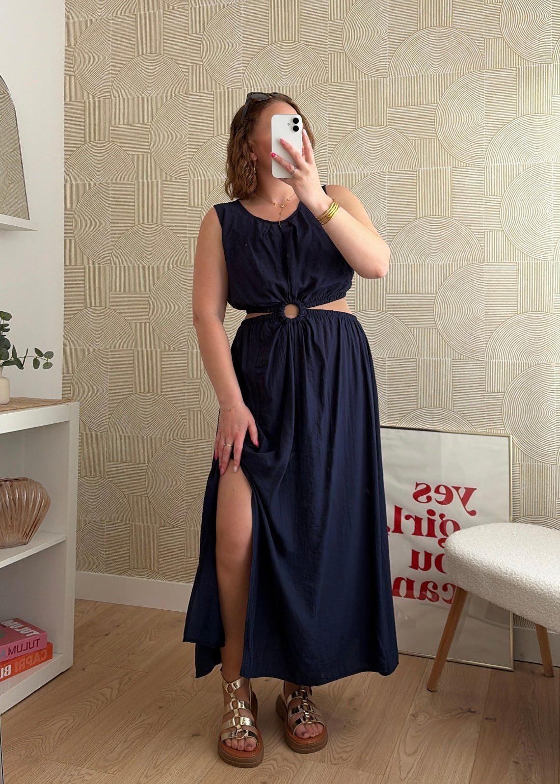 Robe longue navy - MARINA