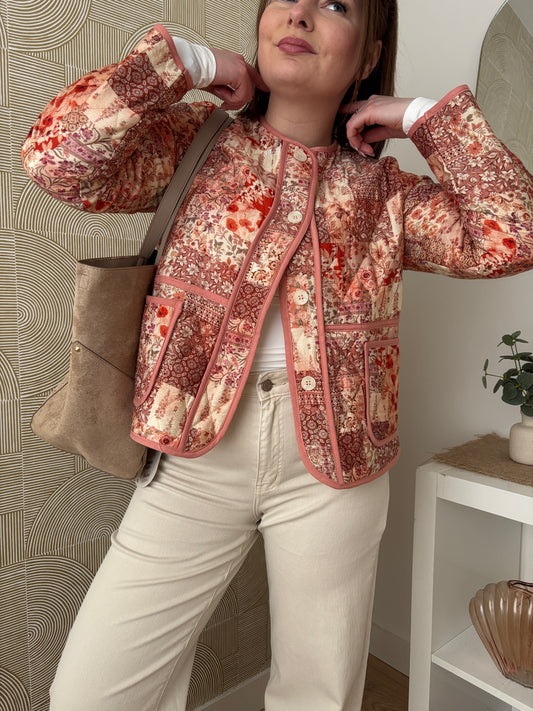 Veste fleurie - PATCHWORK