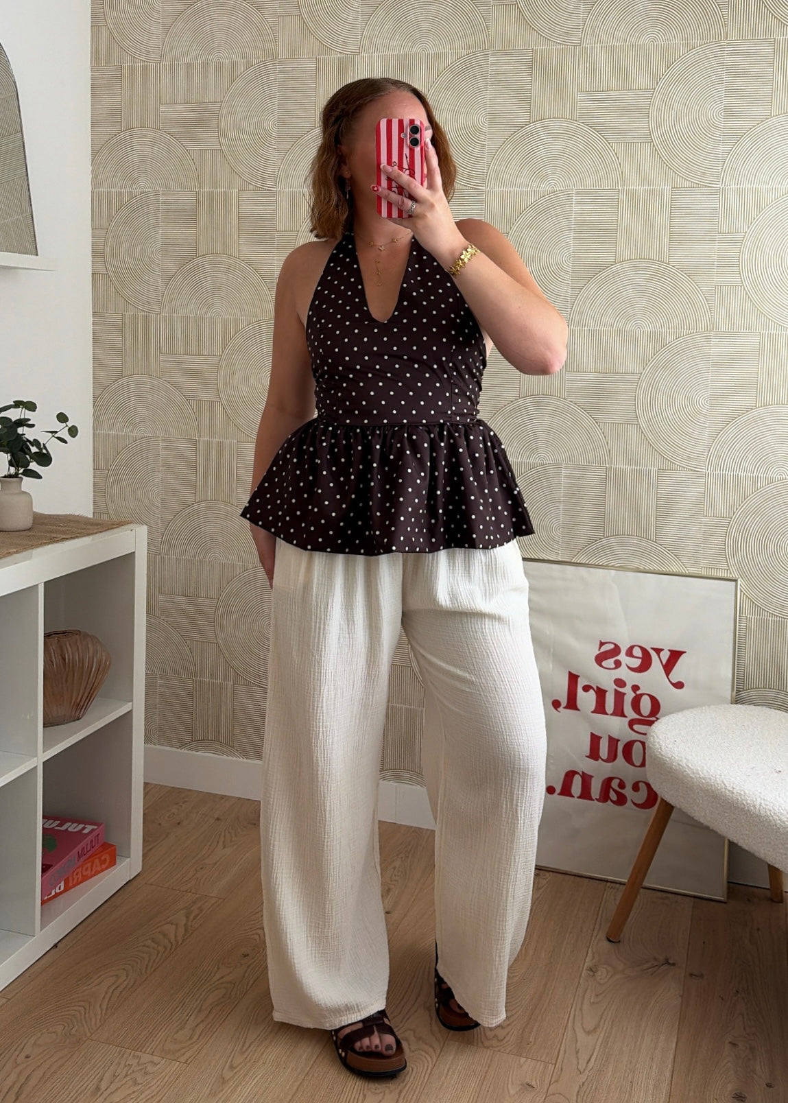 Pantalon beige - GAZE DE COTON