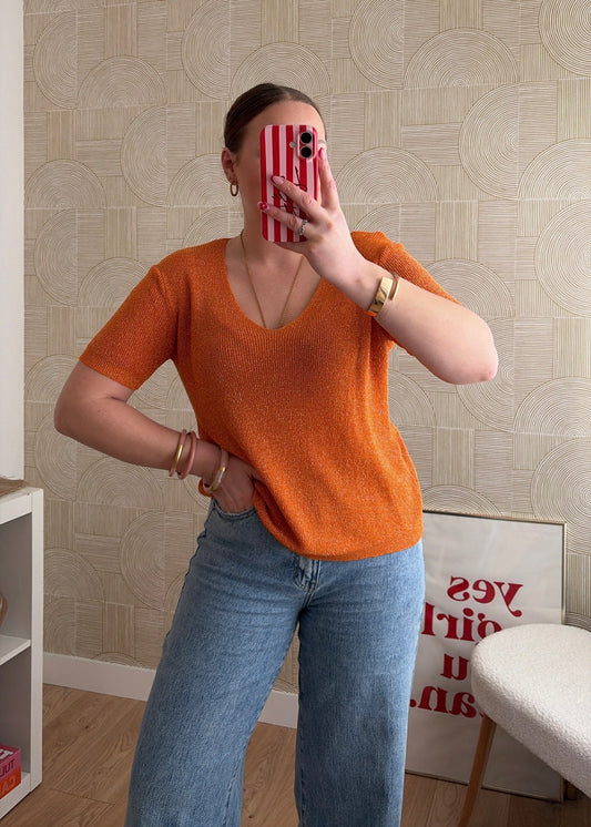 Top orange - LUREX