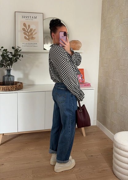 Blouse vichy - NAVY