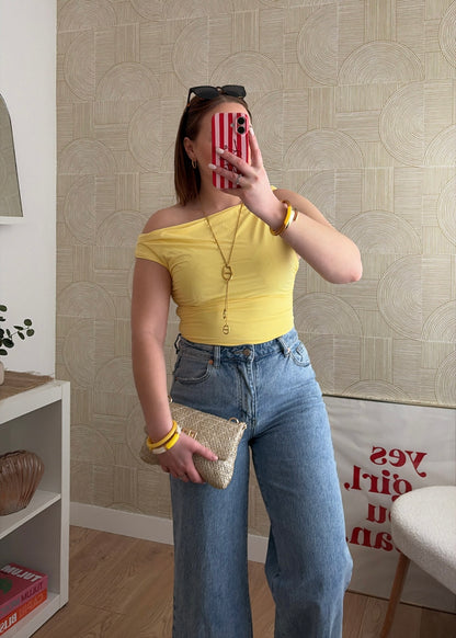 Top asymétrique jaune - LOA