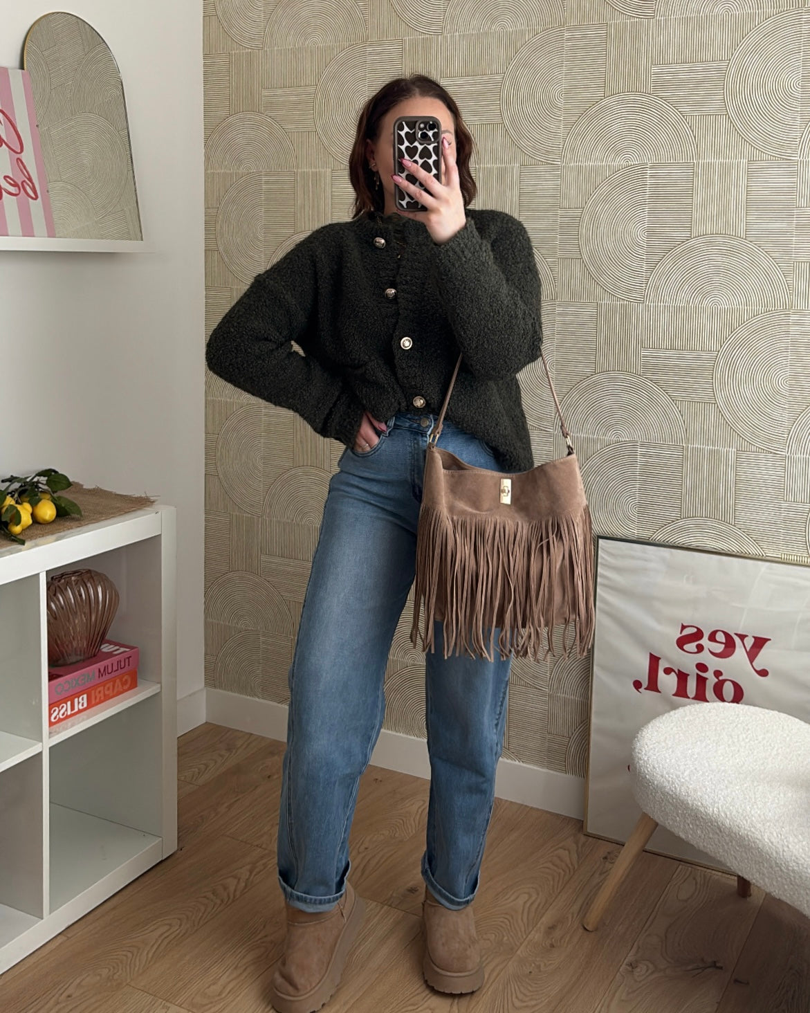 Gilet bouclette kaki - MIA