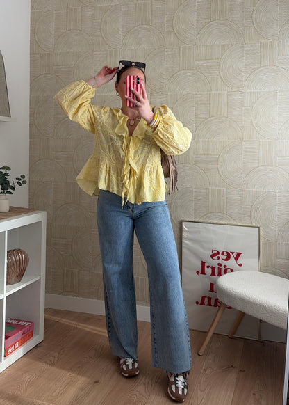 Blouse jaune - ROMANCIA