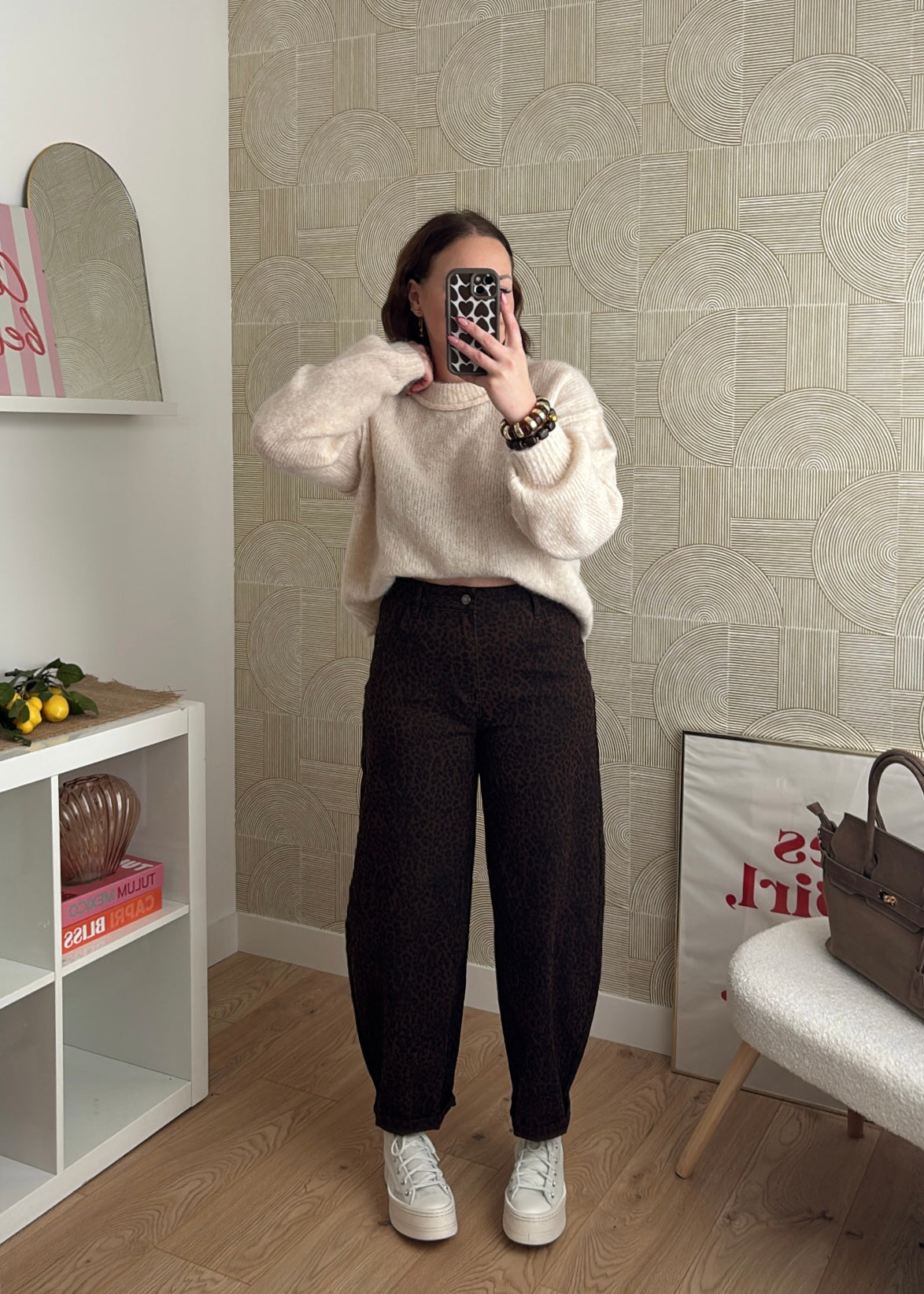 Pull à surpiqûres - BEIGE