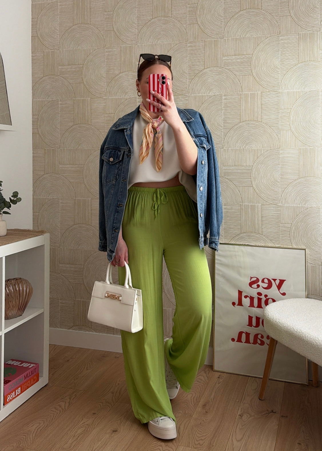 Pantalon fluide kiwi - CLAIRE