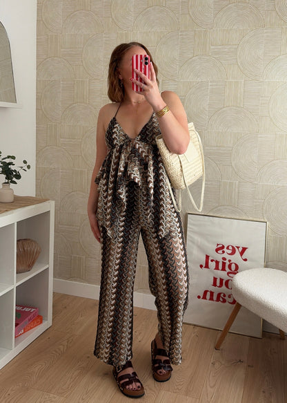 Ensemble en maille choco - SOLERO