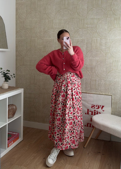 Jupe longue rose - ALMA