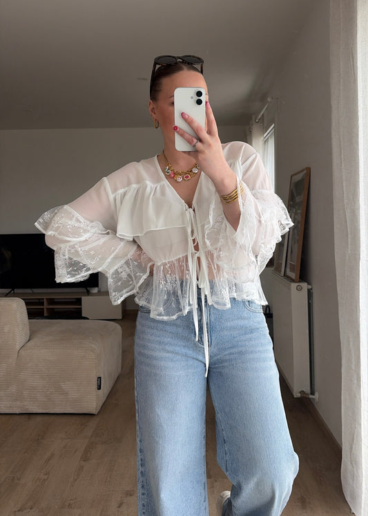 Blouse blanche - DENTELLE