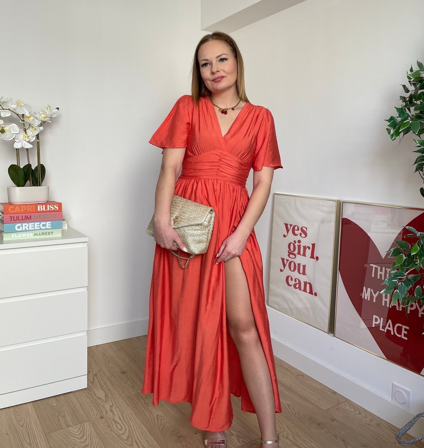 Robe corail AIMÉE