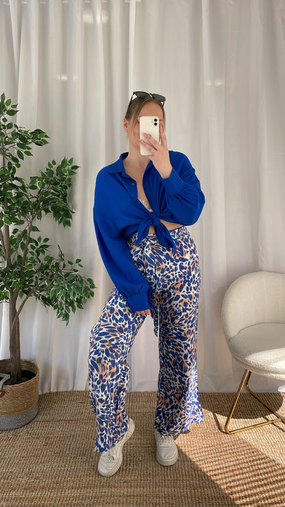 Pantalon fluide NANY - Bleu