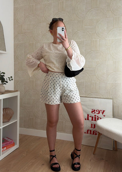 Short beige à pois - LOVA