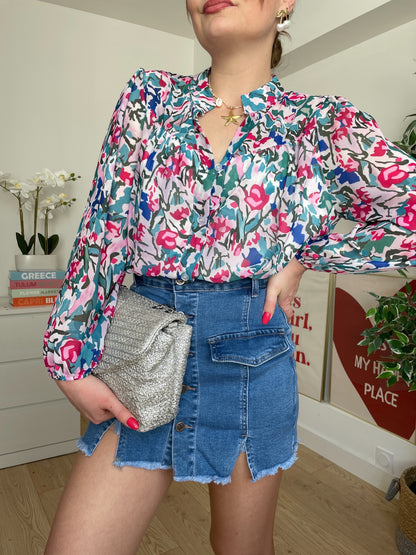 Chemise à motifs CATHERINE