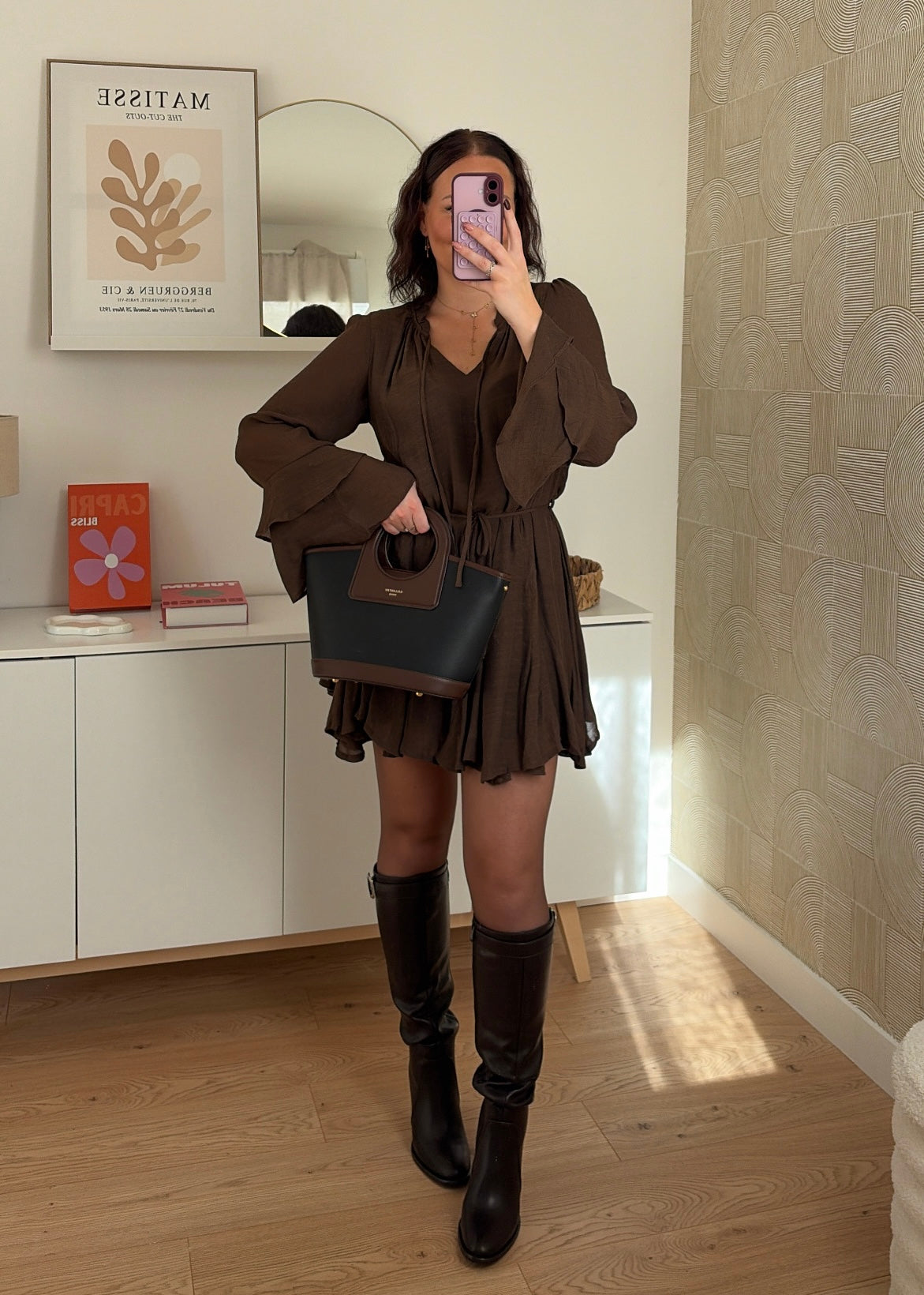 Robe courte choco - CHLÉA