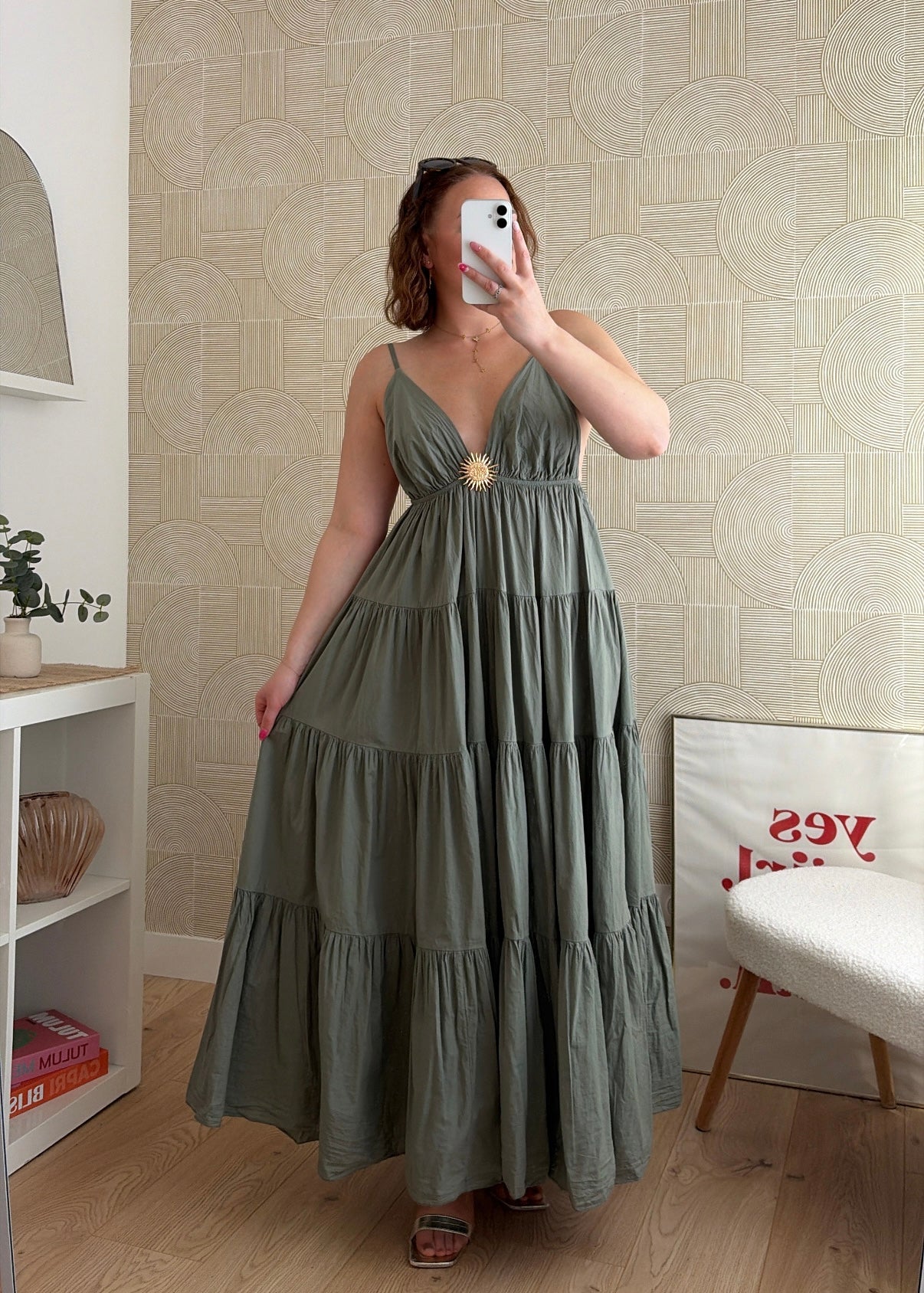 Robe longue kaki - SUNNY