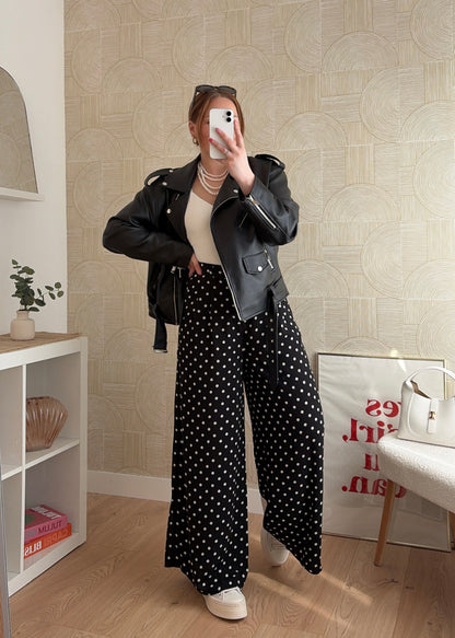 Pantalon noir - POIS