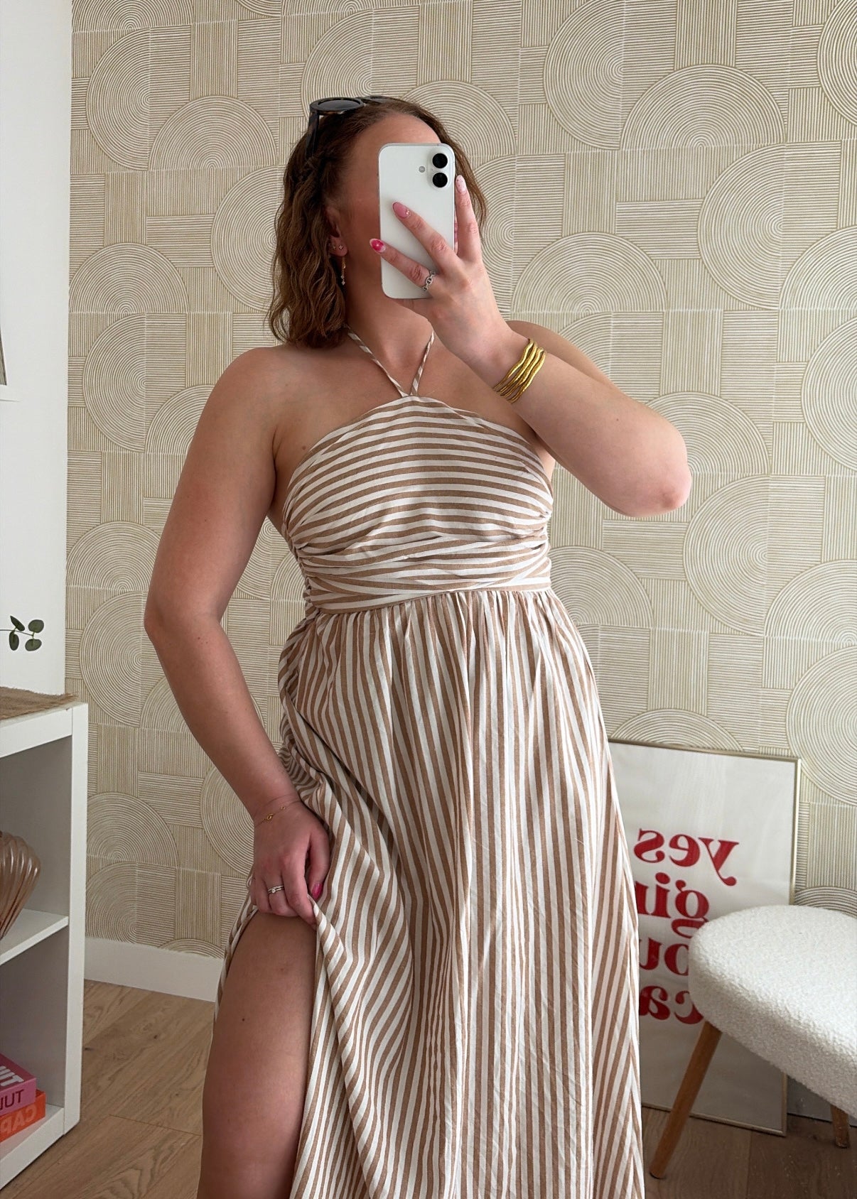 Robe longue beige - Riviera