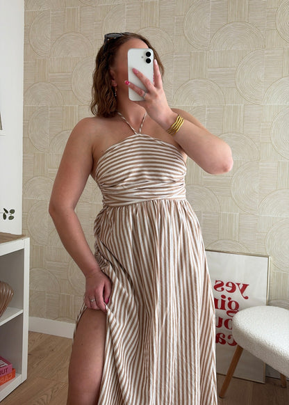 Robe longue beige - Riviera