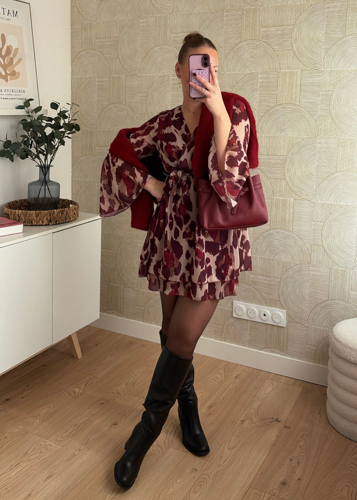 Robe bordeaux - LOUISA