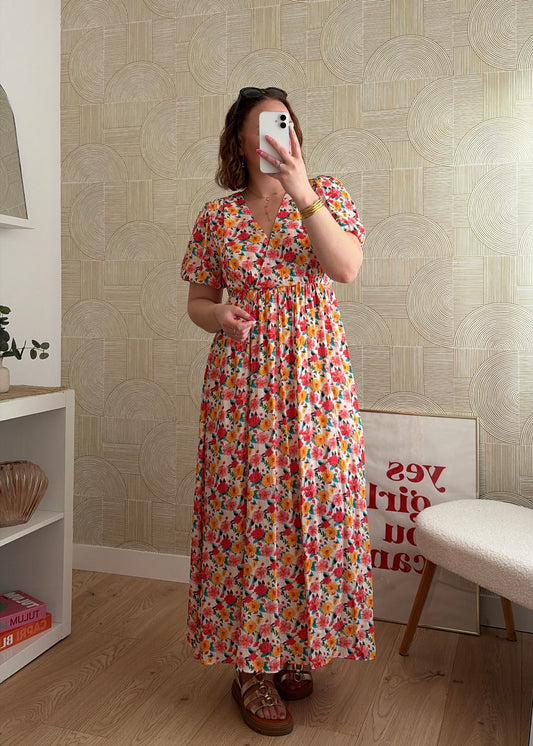 Robe longue fleurie - ROSALIE