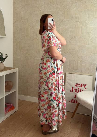 Robe longue à fleurs - ROSALY