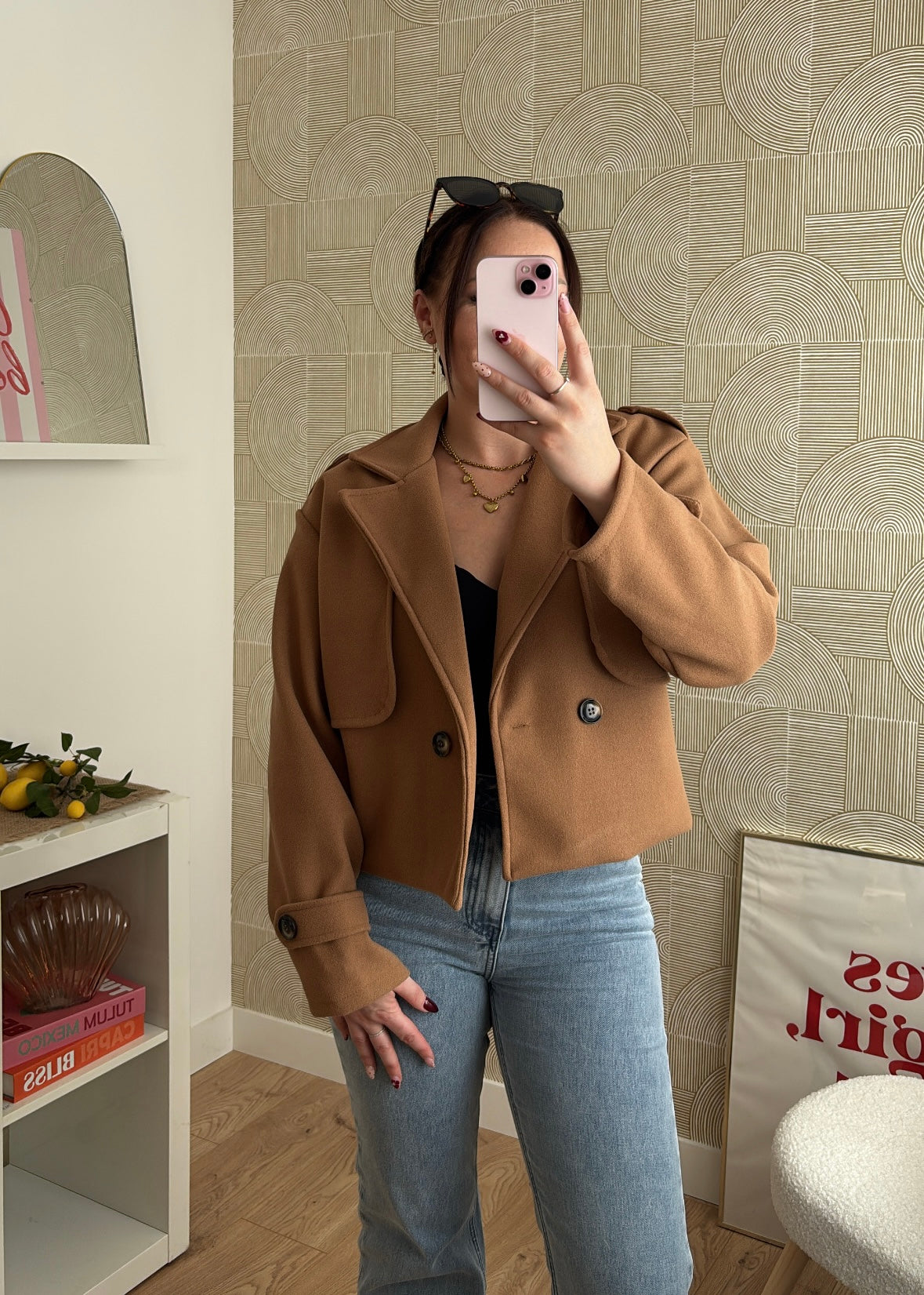 Veste courte camel - MODA