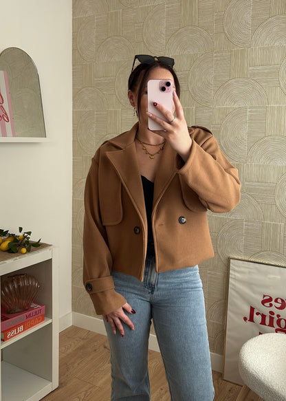 Veste courte camel - MODA